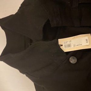 RIVER ISLAND BLACK DENIM JACKET  - MEN